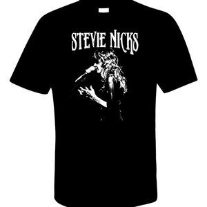 Stevie Nicks Shirt Fleetwood Mac Band Rock Music Graphic Tee Vintage Concert Fan